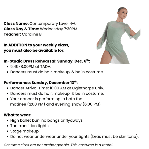 Contemporary 4-6 Costume Tag Template Ages 10+